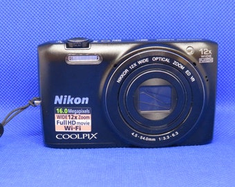 Vintage retro Y2K Nikon coolpix S6800 16.0 MP digital  top camera point shoot camera compact analog camera Christmas gift y2k 2000s