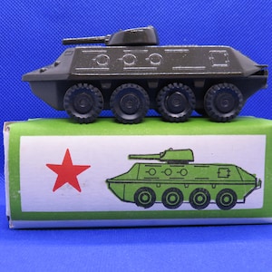Vintage retro amphibious armored personnel carrier tank toy automobile mashine rare toy collectible toys old retro style army 90s