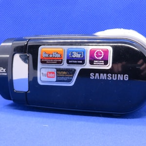 Vintage Samsung FlashCamcorder SMX-F30BP zoom digital top video camera movie camera digital compact Christmas gift y2k 2000s vibe retro