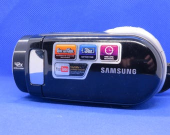 Vintage Samsung FlashCamcorder SMX-F30BP zoom digital top video camera movie camera digital compact Christmas gift y2k 2000s vibe retro