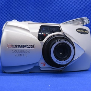 Vintage Olympus mju ii zoom 115 stylus epic zoom 115 top camera 35mm point shoot camera compact analog Christmas gift y2k camera