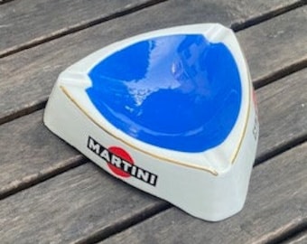 Antique Martini advertising bistro bar ashtray in porcelain