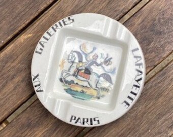 Collector advertising ashtray from Les Galeries Lafayette Paris