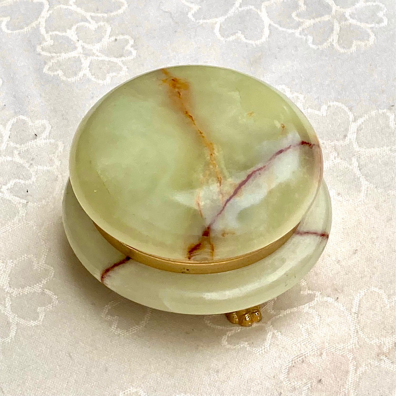 Boîte à Bijoux En Onyx Véritable – Pierre Naturelle, Occasion, Marque Générique