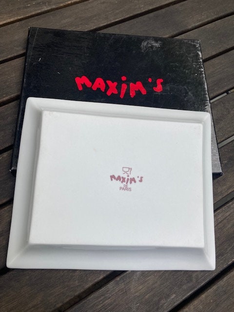 Maxim's アッシュトレイ　マキシム・ド・パリ Maxim's Paris Luxury Vintage Ashtray/valley Tray - Etsy