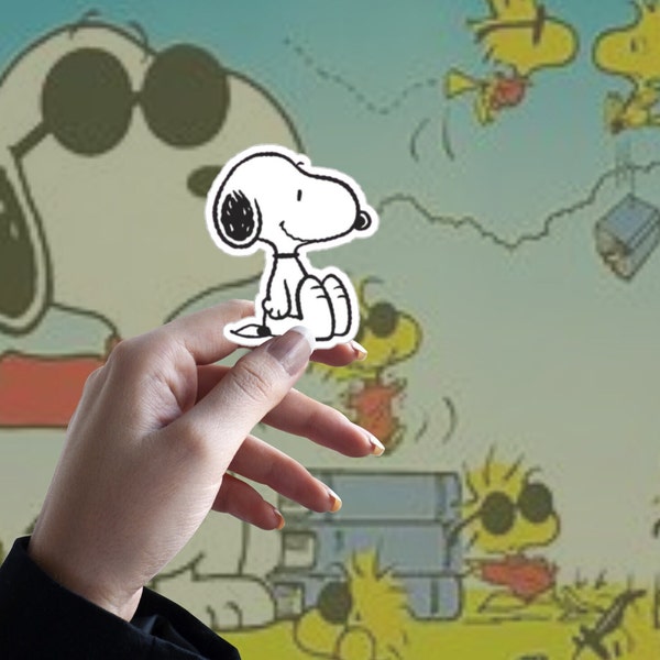 Snoopy Sticker, Cartoon Sticker, Cool Gift, Kids Gift