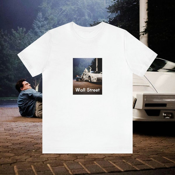 T-shirt Wall Street Unisex/ Streetwear / Voiture / Film/ Cinema / Art/ Retro/ Classique vintage/ Anniversaire/ Pop culture/ Célébrité