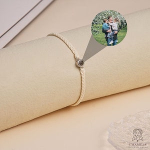 Personalized Photo Projection Bracelet, Picture Inside Bracelet, Charm Bracelet for Mom, Photo jewelry, Custom Wristband, Gift for Her/Him zdjęcie 8