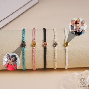 Personalized Photo Projection Bracelet, Picture Inside Bracelet, Charm Bracelet for Mom, Photo jewelry, Custom Wristband, Gift for Her/Him zdjęcie 1