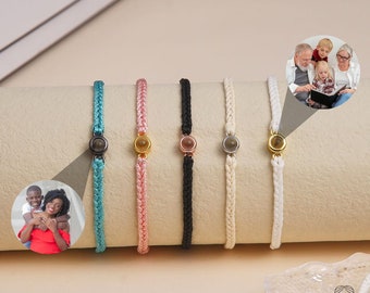 Personalized Photo Projection Bracelet, Picture Inside Bracelet, Charm Bracelet for Mom, Photo jewelry, Custom Wristband, Gift for Her/Him