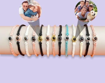 Personalized Photo Projection Bracelet, Custom Wristband