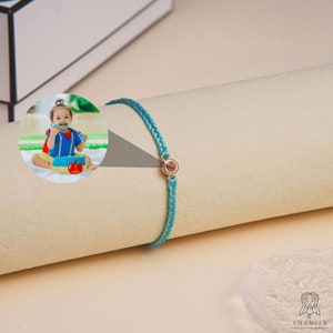 Personalized Photo Projection Bracelet, Picture Inside Bracelet, Charm Bracelet for Mom, Photo jewelry, Custom Wristband, Gift for Her/Him zdjęcie 4