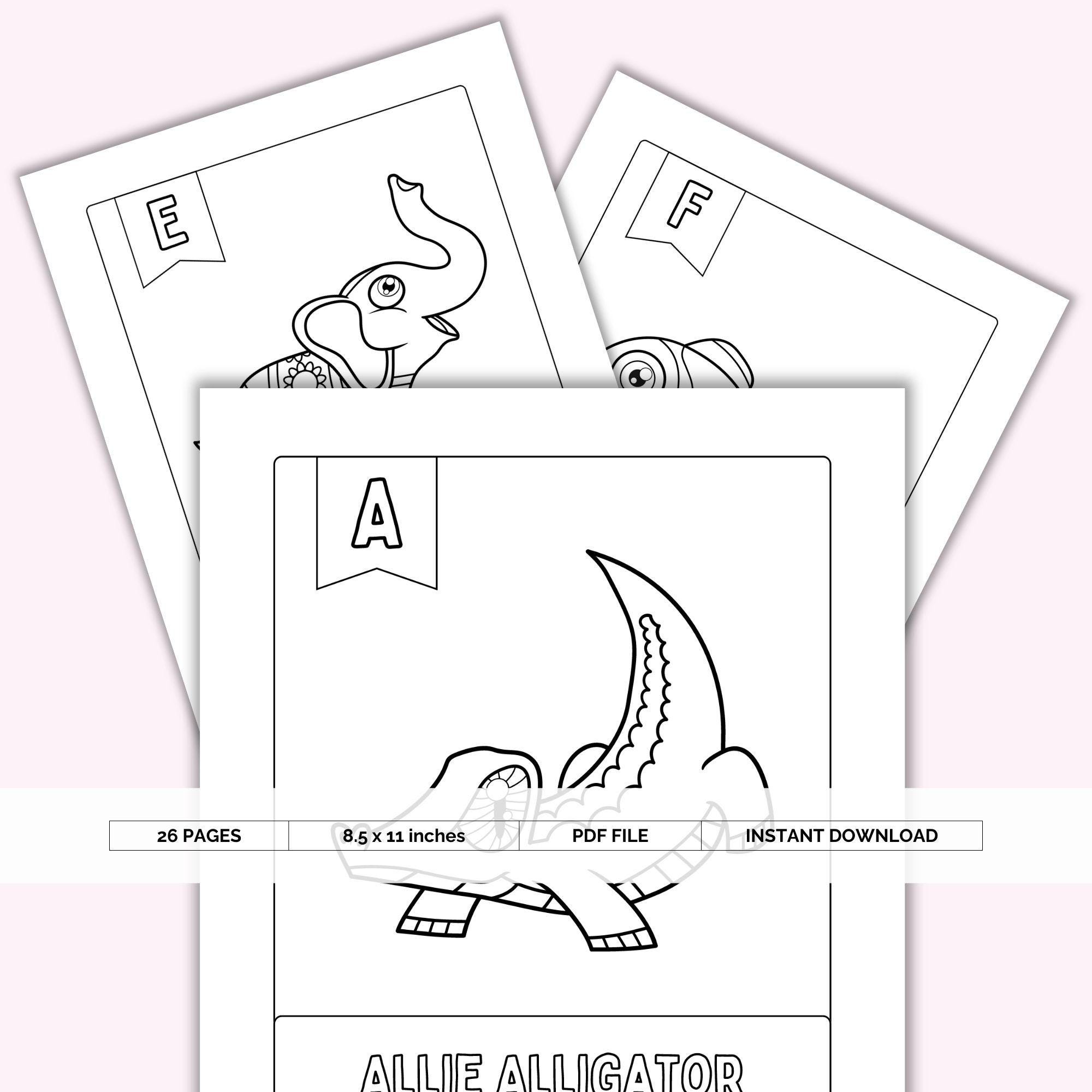 Zoo Phonics, Alphabet Coloring Pages, Preschool Worksheets, Printable