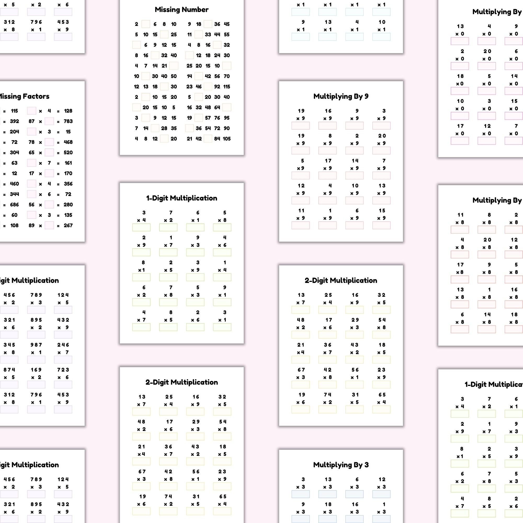 Multiplication Worksheets, Math Worksheets, Math Problem Solving, Math ...