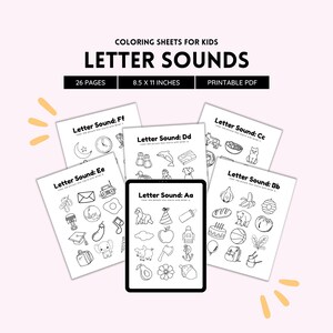 Sonidos de las letras, sonidos iniciales, reconocimiento de letras, material imprimible para preescolar, aprender a leer, actividad fonética, clasificación de sonidos de las letras, archivo PDF