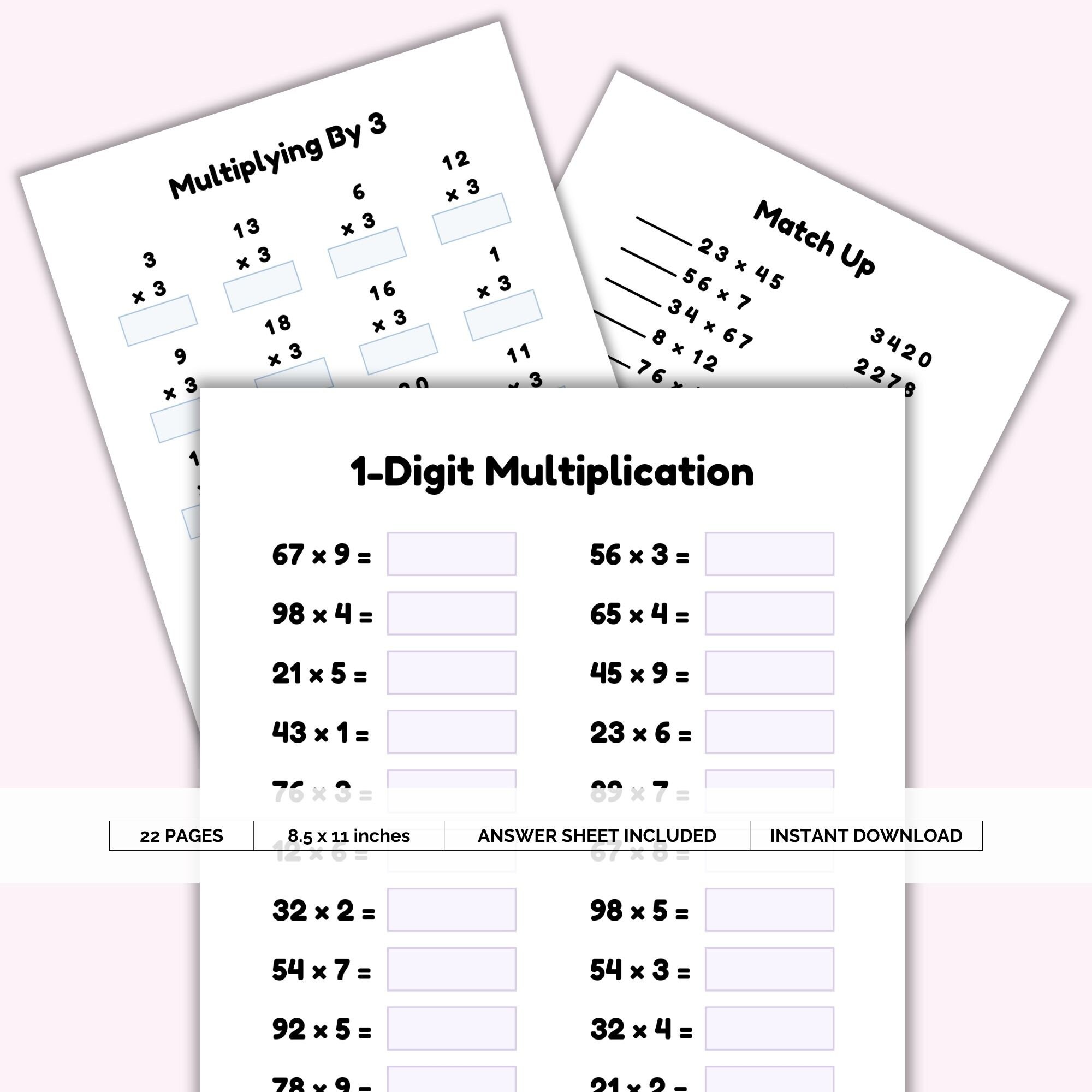 Multiplication Worksheets, Math Worksheets, Math Problem Solving, Math ...