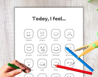 Quadro de sentimentos infantis, Quadro de emoções, Cartaz de sentimentos, Decoração de sala de aula, Cartaz de emoções, Emoções infantis, Cantinho da calma, Emoções de aprendizagem em PDF