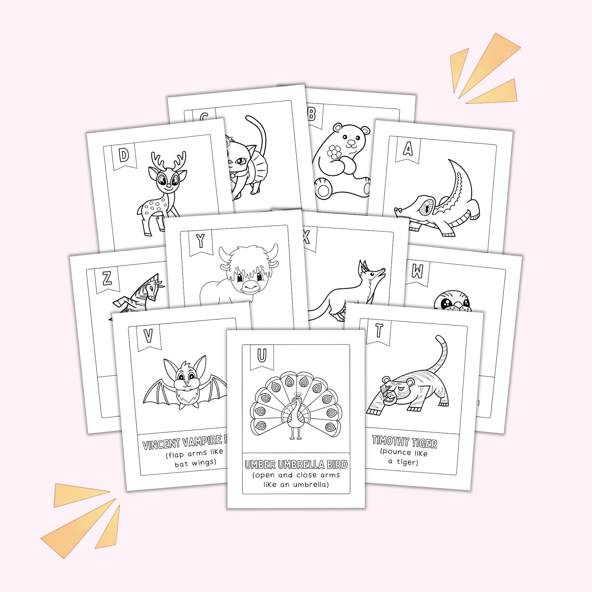 Zoo Phonics, Alphabet Coloring Pages, Preschool Worksheets, Printable