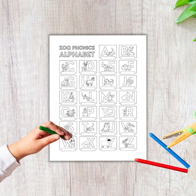 Zoo Phonics, Coloring Pages, Preschool Worksheets, Printable Coloring ...