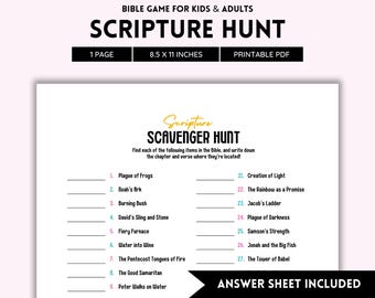 Schriftspeurtocht, christelijke spellen, zondagsschool, spelletjes voor kinderen, lds-printables, bijbelspel, bijbelfeiten, pdf-bestand met verzen uit de Schriften