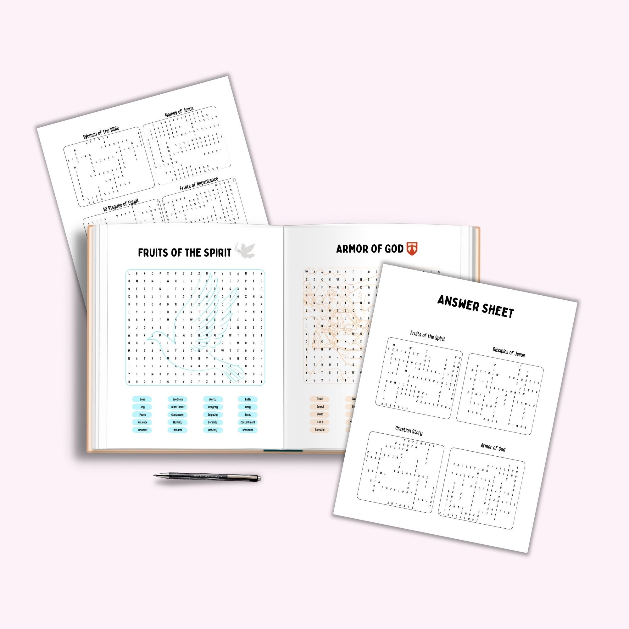 Bible Word Search, Word Search, Bible Games, Bible Games for Kids ...