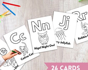 Dierentuingeluiden, homeschool afdrukbaar, alfabetkunst, afdrukbare kleuren, kinderalfabet, kindermuurkunst, montessorimaterialen, pdf voor kleuters, afdrukbare kleuren