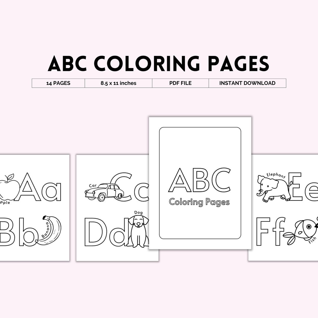 ABC Coloring Pages, Abc Coloring Book, Baby Abc, Baby Coloring Book ...