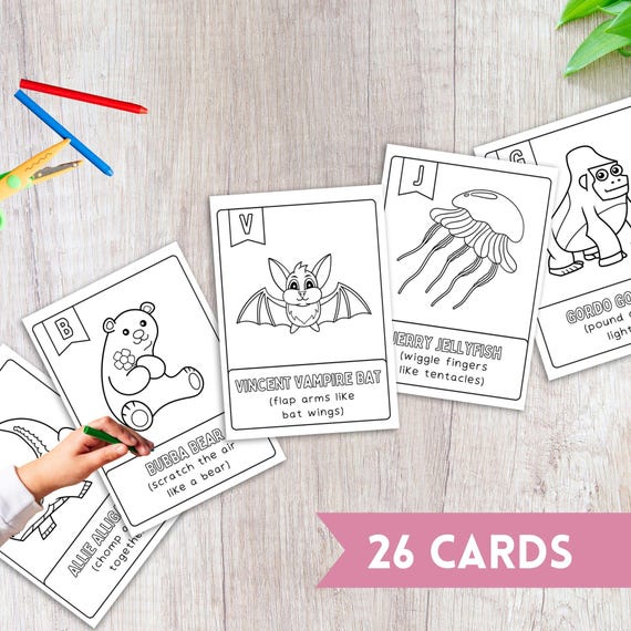 Zoo Phonics, Homeschool Printable, Alphabet Art, Printable Coloring, Nursery Alphabet, Kids Wall Art, Montessori Materials, Preschool PDF