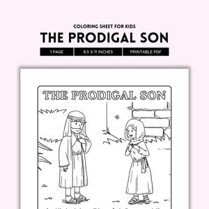 Der verlorene Sohn, Sonntagsschule, Christliche Kunst, Bibelgeschichte, Bibelkunst, Kinderbibellektion, Vergebungsgeschichte, Gleichnisse von Jesus PDF-Download