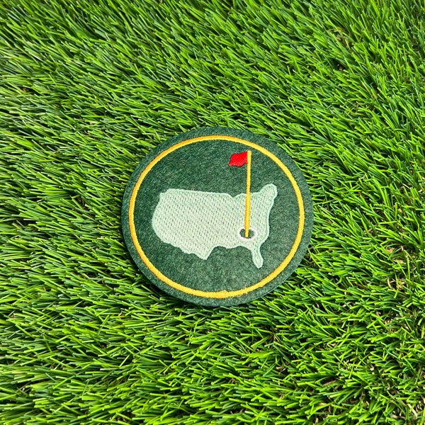 Masters Augusta Parche bordado parche hierro en parche de golf Masters Augusta Golf regalo bordado parche para ropa regalo para golf The Masters