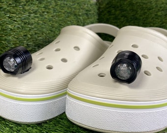 Lichter Croc Charm Licht Schuh Charme blinkende Lichter Schuh Clog Charme Sport-Modus Crocs Charme Lichter Croccharm Geschenk für Crocs Liebhaber Scheinwerfer