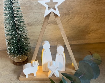 Kleine Krippe, Weihnachtskrippe, Mini-Krippe, Advent