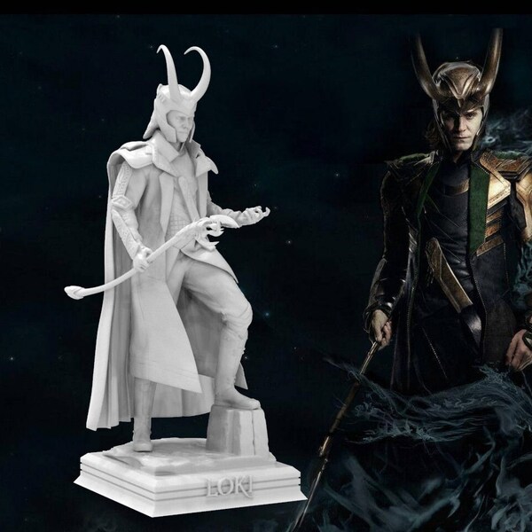 Marvel -Loki STL File, 3D Digital Printing STL File for 3D Printers, Movie Characters, Games, Figures, Diorama 3D