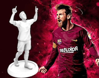 Football, STL File, 3D Digital Printing STL File for 3D Printers, Movie Characters, Games, Figures, Diorama 3D, Lionel Messi