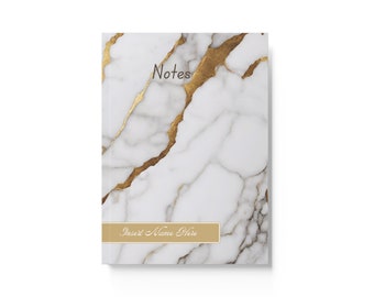 Personalised Journals| Custom Name Marble Print Journals