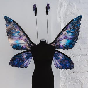 Gothic Purple Fairy Wings: Adult Halloween Costume, Cosplay