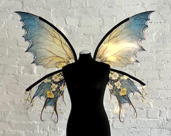 Blue Fairy Wings Flowers, Adult renaissance fairy