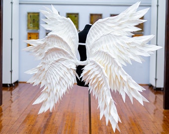 White angel wings costume with 8 wings, Halloween  costume, Cosplay costume, Photography prop