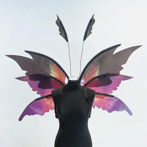 With small defects: Purple fairy wings costume, Elf wings, Butterfly wings, Cosplay costume