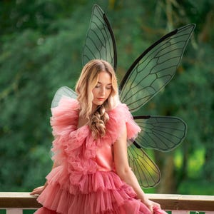 Transparent fairy wings, Tinkerbell wings for adult