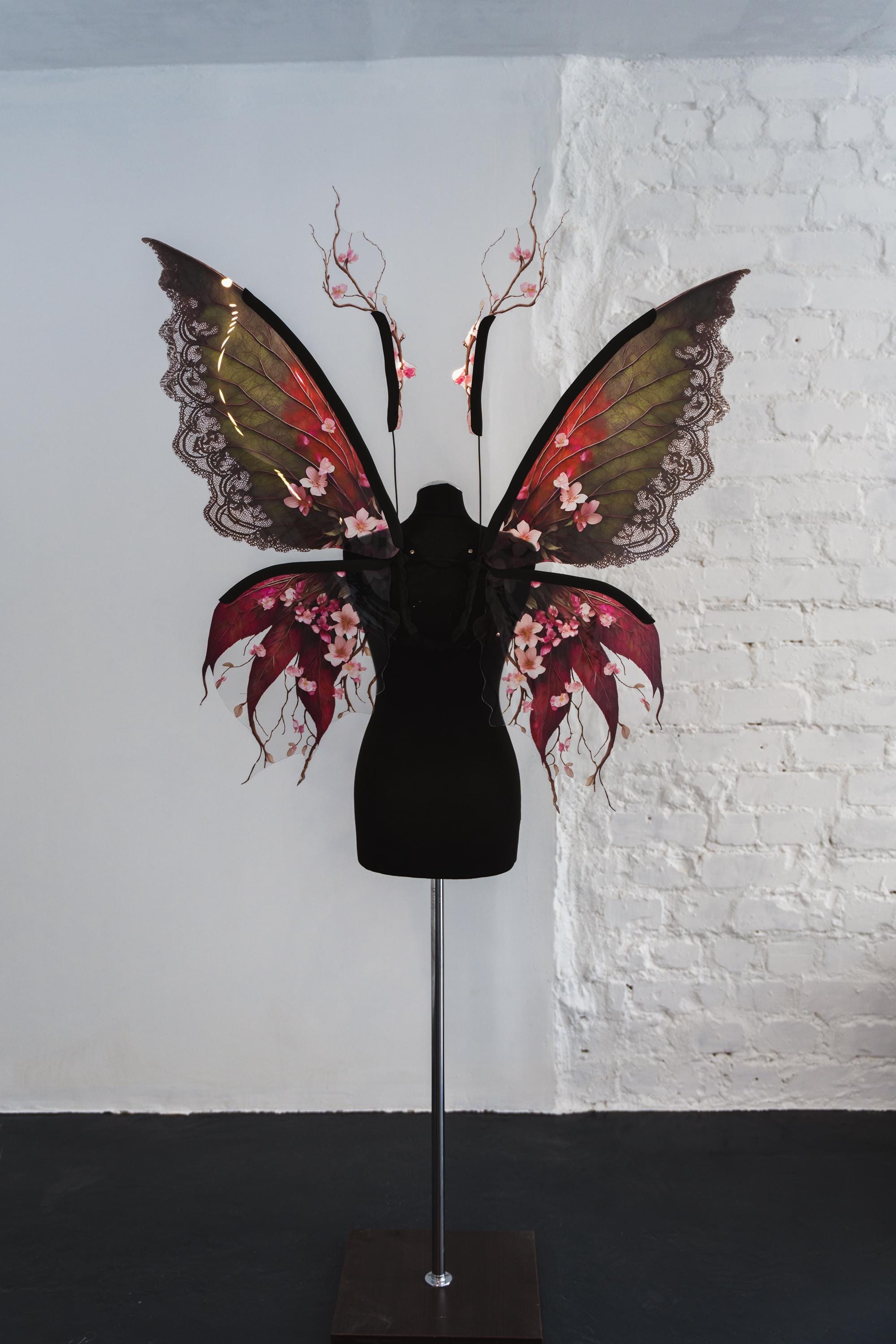 Gothic Dark Fairy Wings: Halloween Costume, Cosplay, Festival 