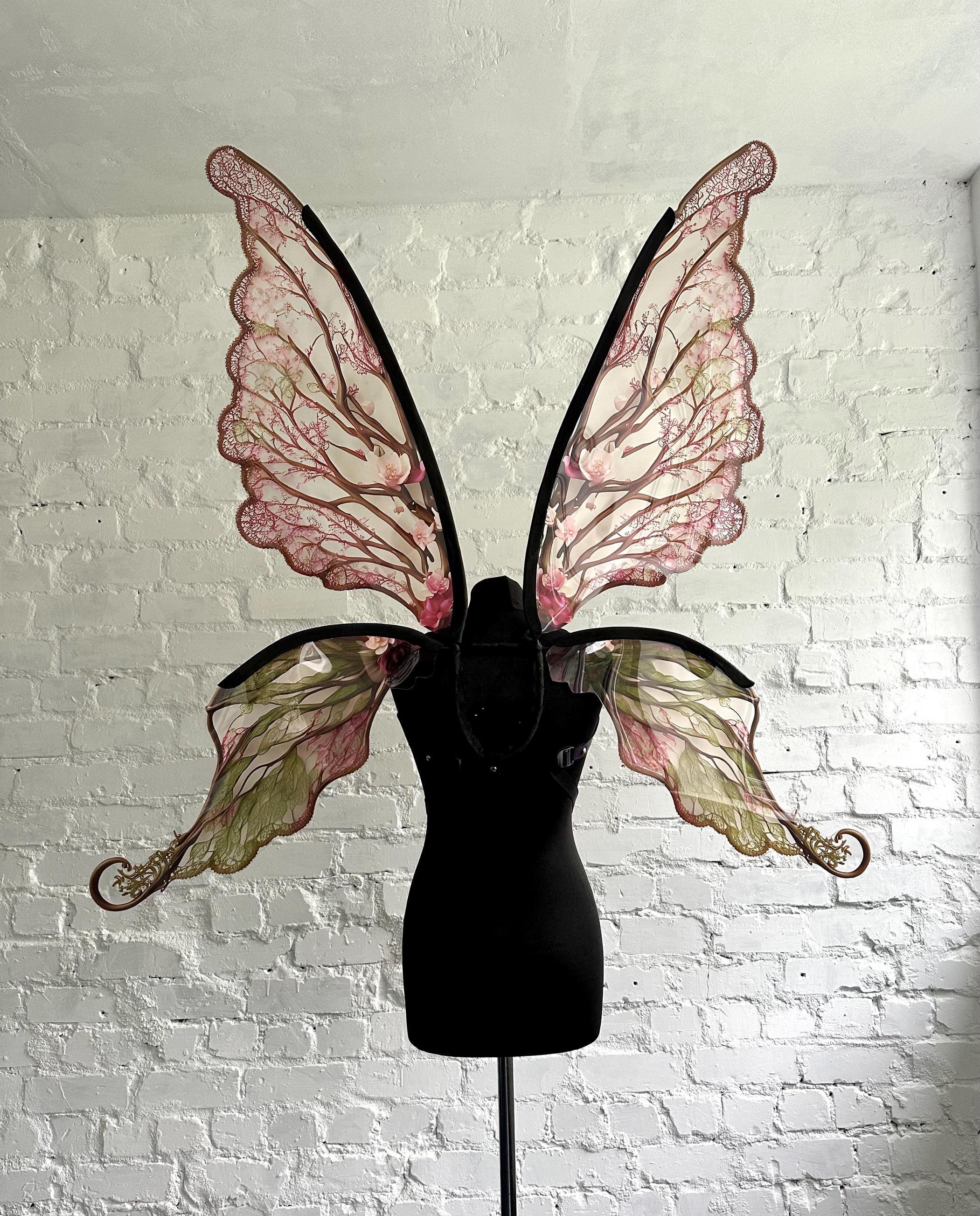 Pink Forest Fairy Wings: Festival Elf Costume