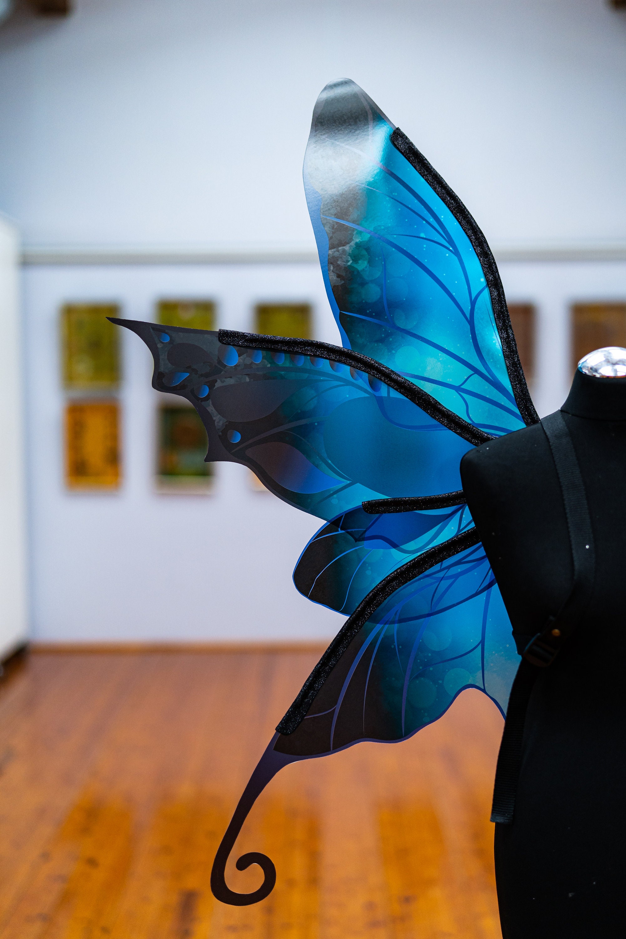 MeiLiu Ailes d'ange d'Halloween - Ailes de fée en non-tissé - Ailes de pêche - Costume de fête pour enfants et adultes