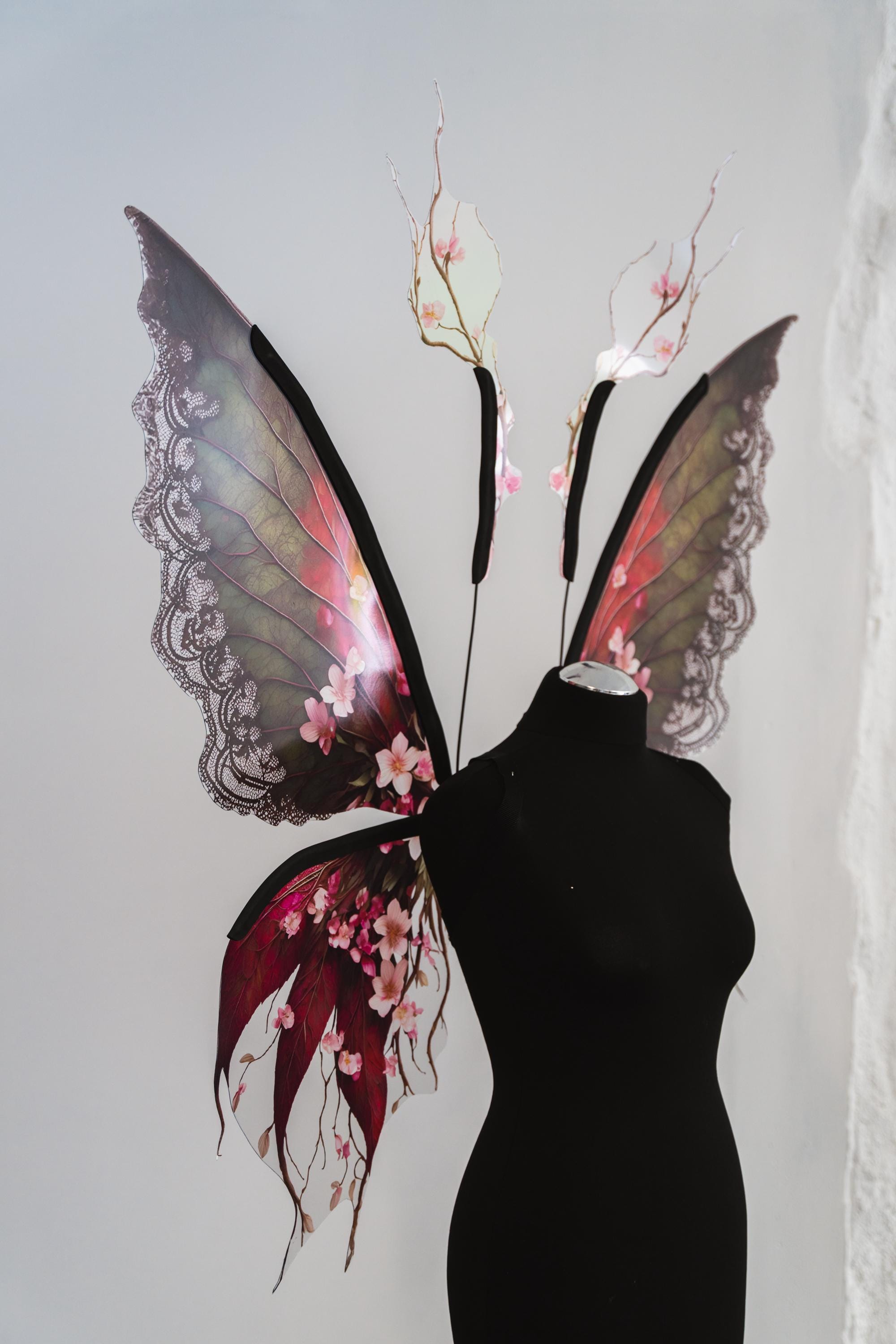 Gothic Dark Fairy Wings: Halloween Costume, Cosplay, Festival 