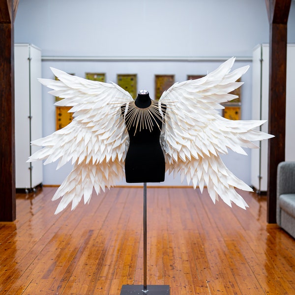 White angel wings costume with 6 wings, Cosplay costume, Photography prop