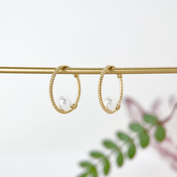 Orecchini A Forma Di Dormiente In Oro Con Cerniera | Xuanyi - Foto 5