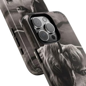 Highland Cow Phone Case: Rustic Chic Tough Protection