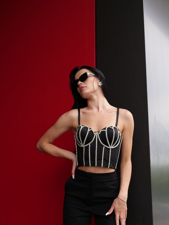 diamond bustier top