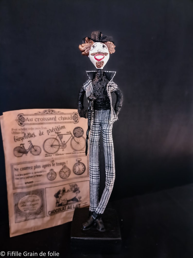 Statuette , Dandy , style anglais , atypique image 3