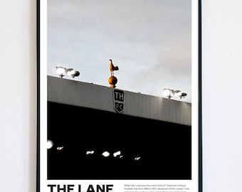 Tottenham Hotspur White Hart Lane - Stadium Poster Print A4 A3 painting, ground, Spurs